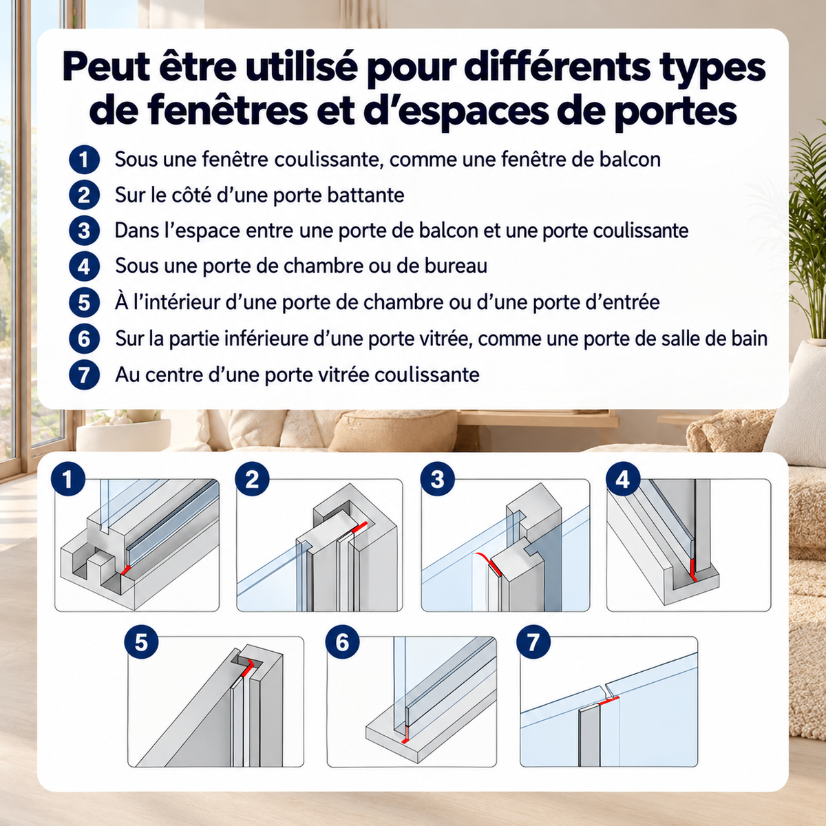Joint d'étanchéité adhésif Aquelie
